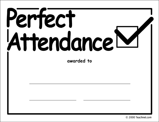 funny award certificates. This Perfect Attendance award